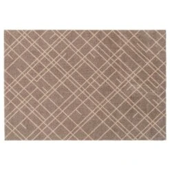 Lines Deurmat Sand / Beige, 130x90 Cm