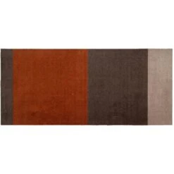 Stripes Vloerkleed Zand/Terracotta, 90x200 Cm