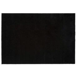 Unicolor Deurmat Zwart, 130x90 Cm